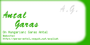 antal garas business card